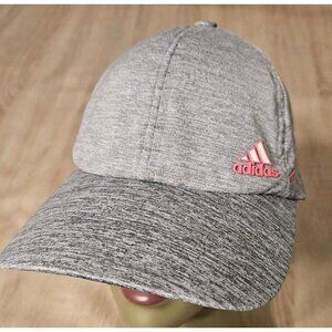 Adidas Womens Climalite Golf Hat Cap Gray Pink Adjustable Strap Back